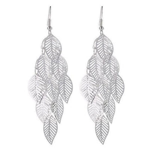 Revive Leaf Earrings ChakrasActivated Silver 