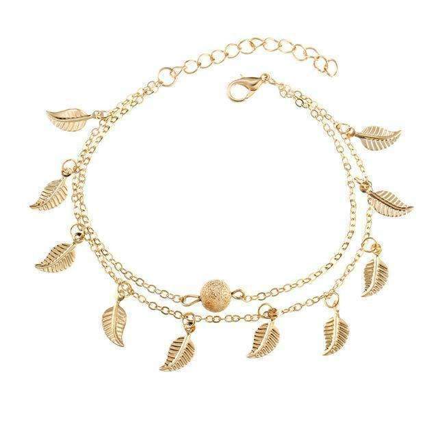 Wanderlust Breeze Duo Layer Anklet ChakrasActivated 