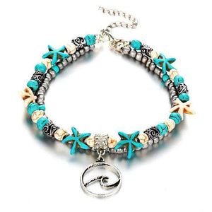 Ocean Essence Double Layer Anklet ChakrasActivated 