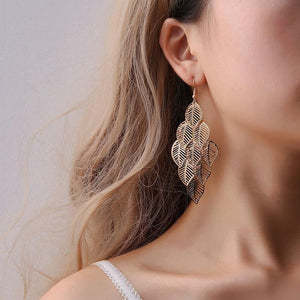 Revive Leaf Earrings ChakrasActivated Gold 